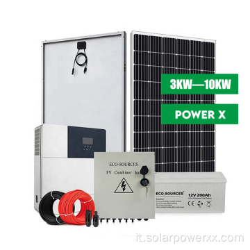 Sistema del pannello solare portatile per casa 5KW